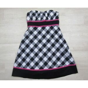 Vintage Y2K Heart Soul Strapless Micro Mini Dress (M) Party Emo Punk